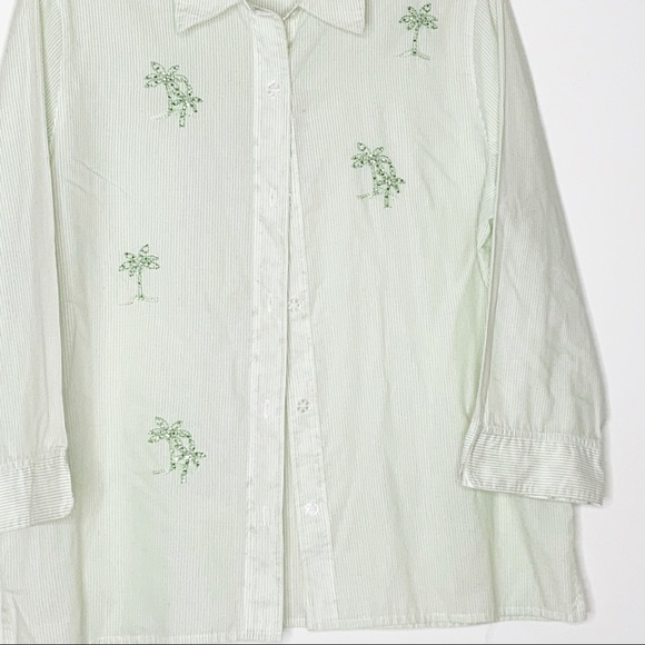 Alfred DUNNER light green buttoned down shirt. 14 - Picture 5 of 7